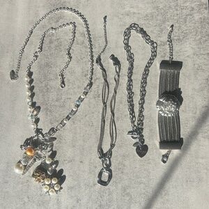 Silver jewelry haul! 3 Necklaces and 1 bracelet